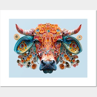 Spring Cow Posters and Art